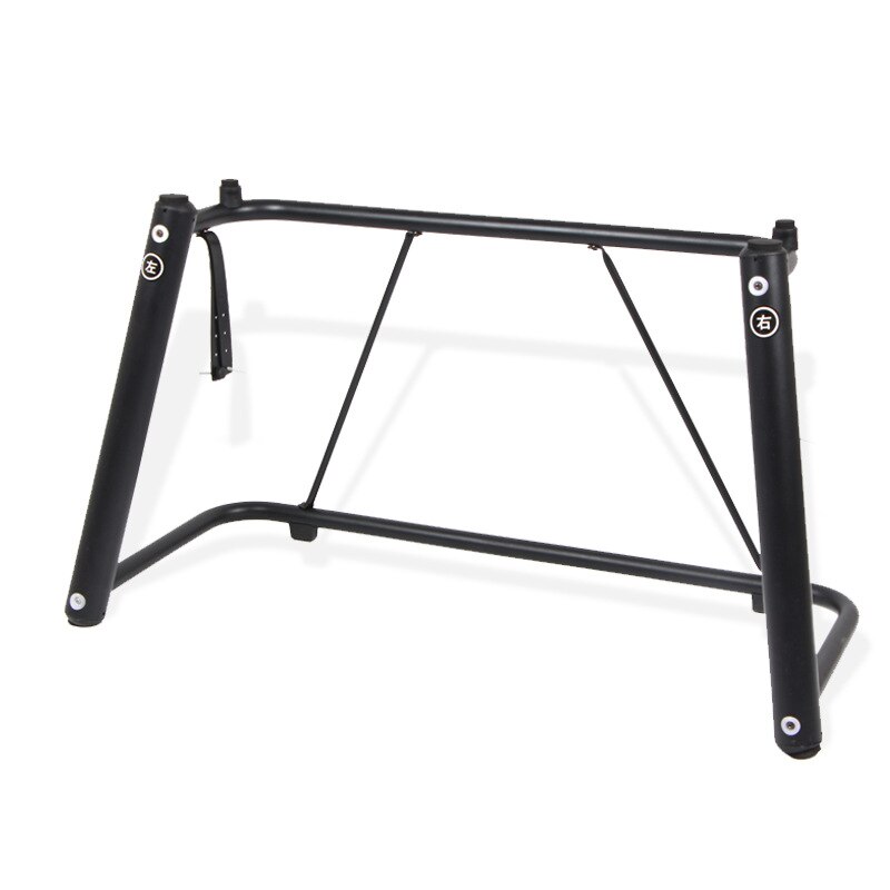 Keyboard Stand U Style Thickening Metal Tube Strong Durable for Electronic Digital Piano Adjustable Heavy-Duty Brace Rack Holder: Black