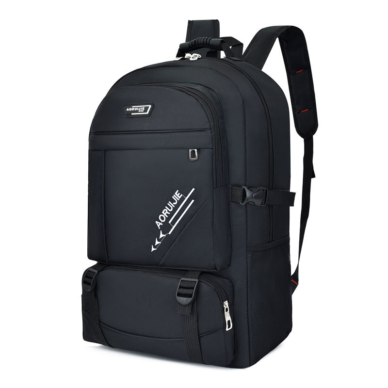 Mochilas de gran capacidad, mochila escolar para niños adolescentes, mochila de nailon sólido para hombres, mochila de estudiante estilo pijo, mochila de viaje grande,: Blanco