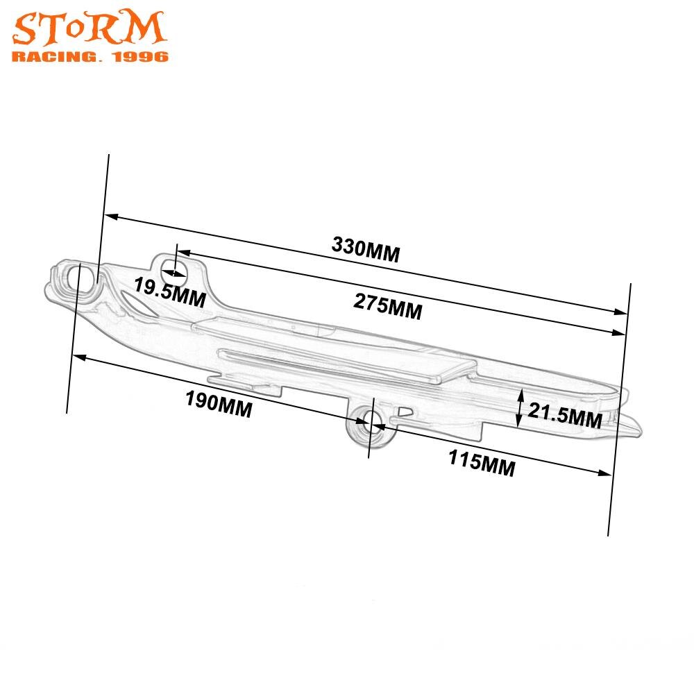 Motorfiets Keten Slider Gids Achterbrug Voor Honda CR125R CR250R CRF250R CRF250X CRF450R CRF450X Cr 125R 250R Crf 250R 450R 250X