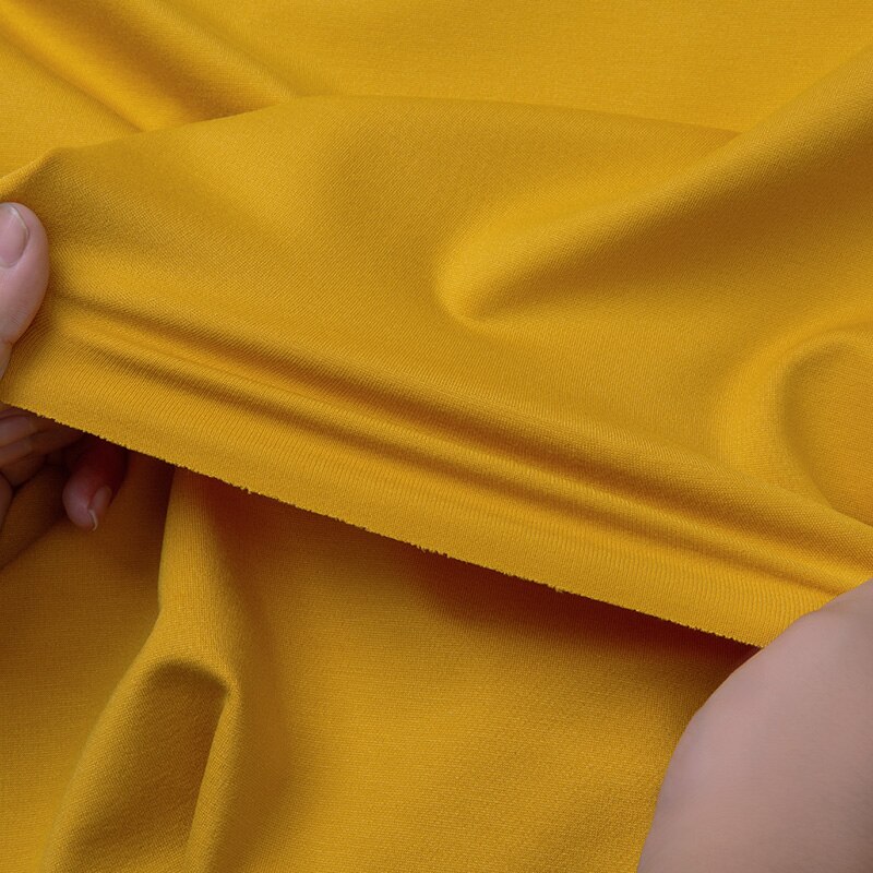 Bred 62 " bomuldspandex materiale høj elastisk side to vejs stretch strik stof t-ærmet hættetrøje kjole nederst skjorte bukser stof