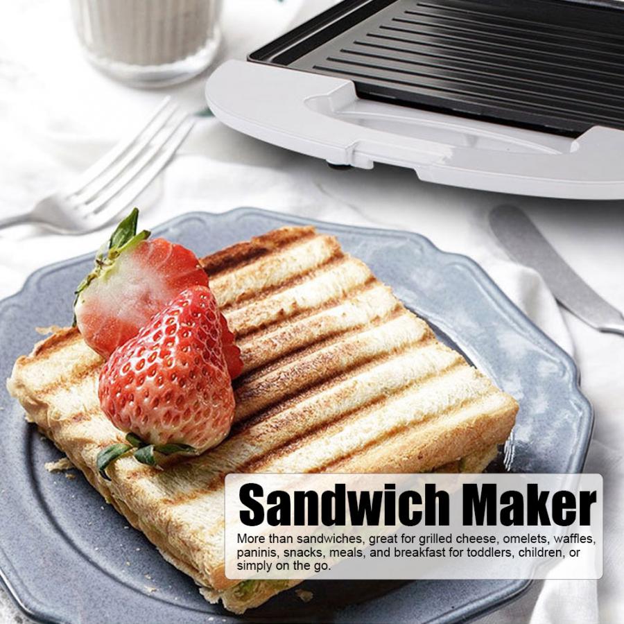 750W Electric Sandwich Maker Waffle Maker Toaster Automatic Sandwich Toaster Breakfast Waffle Making Machine