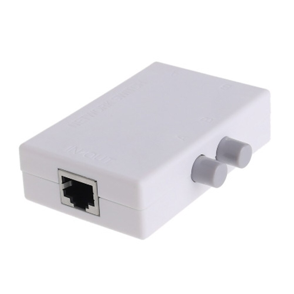 Stille Ethernet Eenvoudig Te Bedienen 2 Poort Netwerk Switch Ruimtebesparend Lage Kosten Mini RJ45 Plug En Play Praktische Thuis en Kantoor