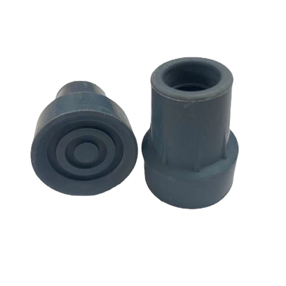 Rubbers Tips 2 Pieces Non-Slip Rubber Ferrules 14mm/16mm/19mm/22mm/28mm Replacement for Walking Stick Round Base: Gray 19MM