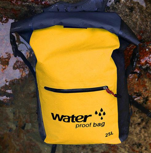 25L borsa da nuoto impermeabile per esterno zaino secchio sacco asciutto borsa di stoccaggio rafting sport kayak canoa borsa da palestra da viaggio 2021: giallo