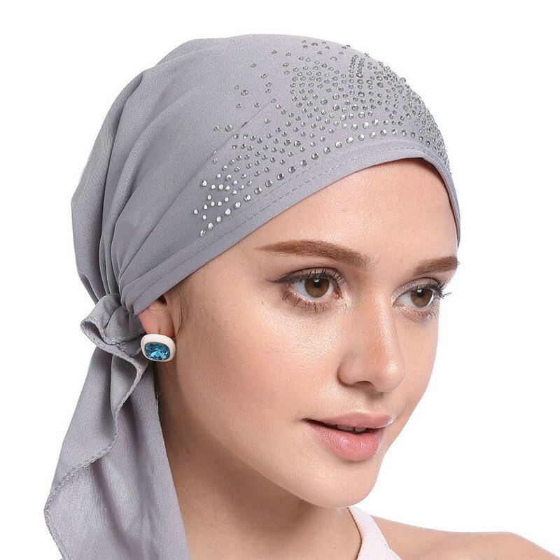 Moslim Hijab Tulband Cap Vrouwen Bloemenprint Kanker Chemo Caps Hoofd Sjaal Hoofddeksels Strech Zijdeachtige Durags Bandana: 4