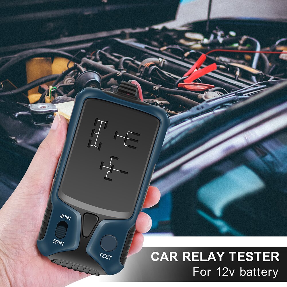 12V Electronic Car Relay Tester Auto Vehicle Battery Fast Check Detector Meter Automobile LED Indicator Test Checker Tool
