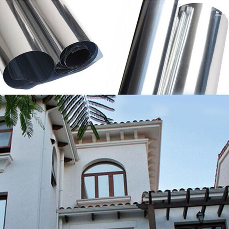 One Way Mirror Window Film Solar Tint Reflection Decorative Heat Privacy Control