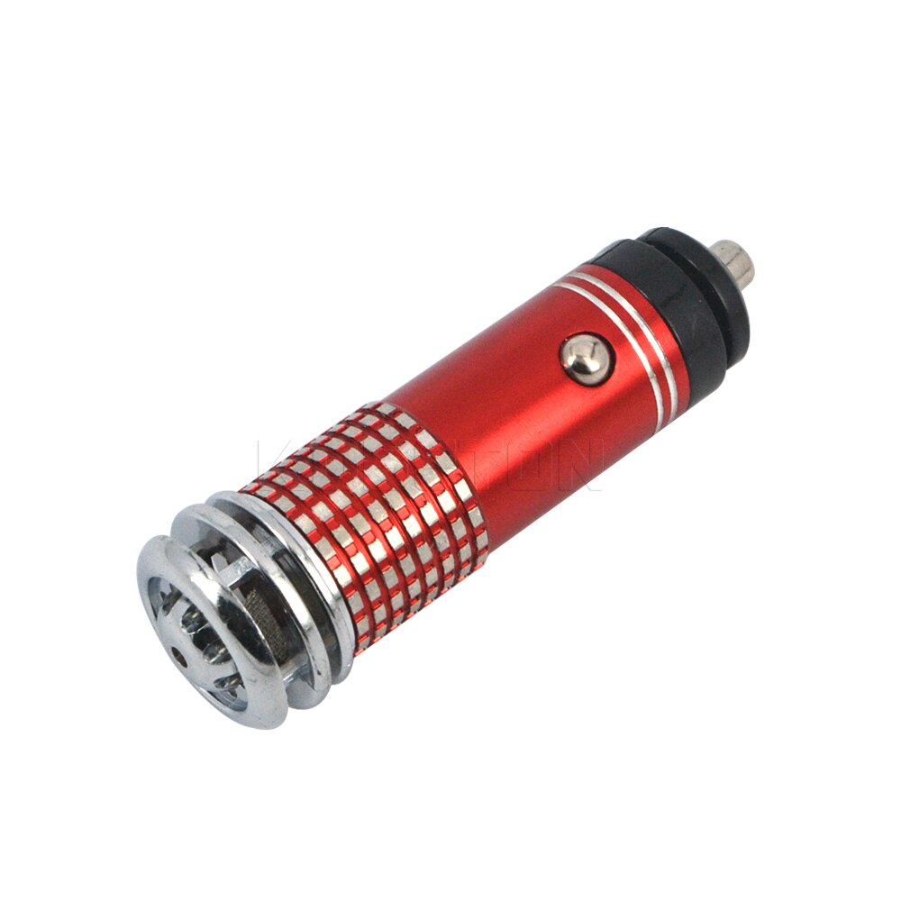 Purificador de aire iónico de anión para coche, Mini ionizador de ozono con barra de oxígeno, accesorios interiores DC12V: Red