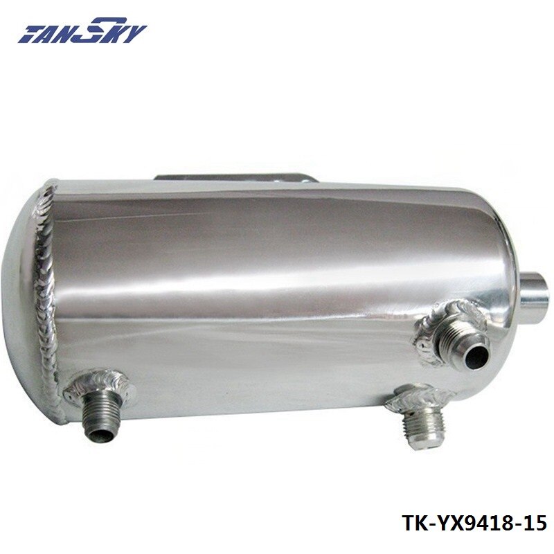 Universal Polished Alloy Aluminum 1.5L Fuel Surge Tank AN fittings mirror polished TK-YX9418-15