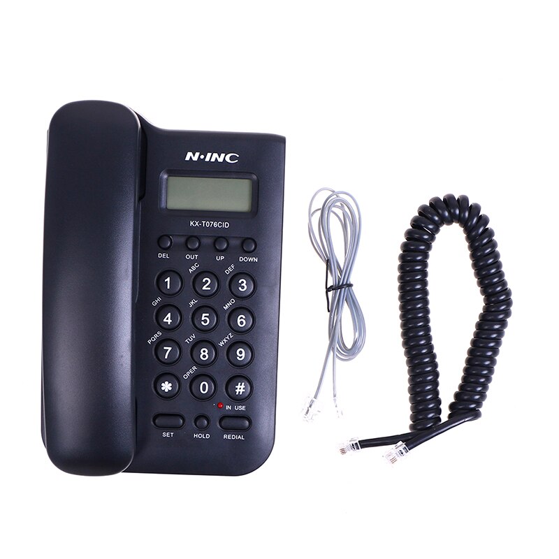 Wall Mount LCD Telephone Corded Office Landline Caller Phone Home Desk Display