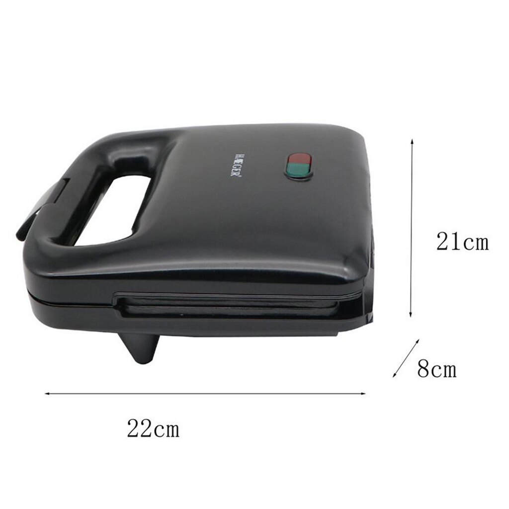Breakfast Toasted Sandwich Panini Maker Grill Press 750W Non Stick Black EU Plug Sandwich Maker