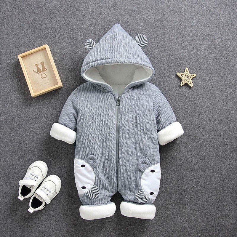 Meilleur bébé vêtements d'hiver manteau combinaison vêtements Snowsuit garçon barboteuse bas coton vestes