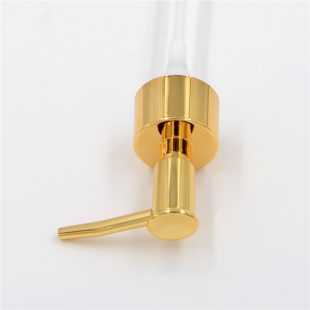 1pc plast sæbe pumpe flydende lotion gel dispenser udskiftning krukke rør værktøj guld sølv