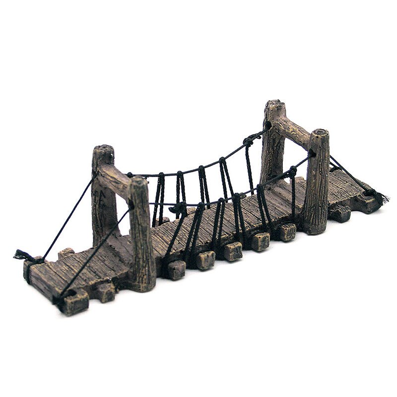 Fish Tank Hiding Cave Fishes Shrimps Safe Shelter - Resin Landscape Decor Ornaments for Landscaping Your Terrarium or Aquarium: Bridge