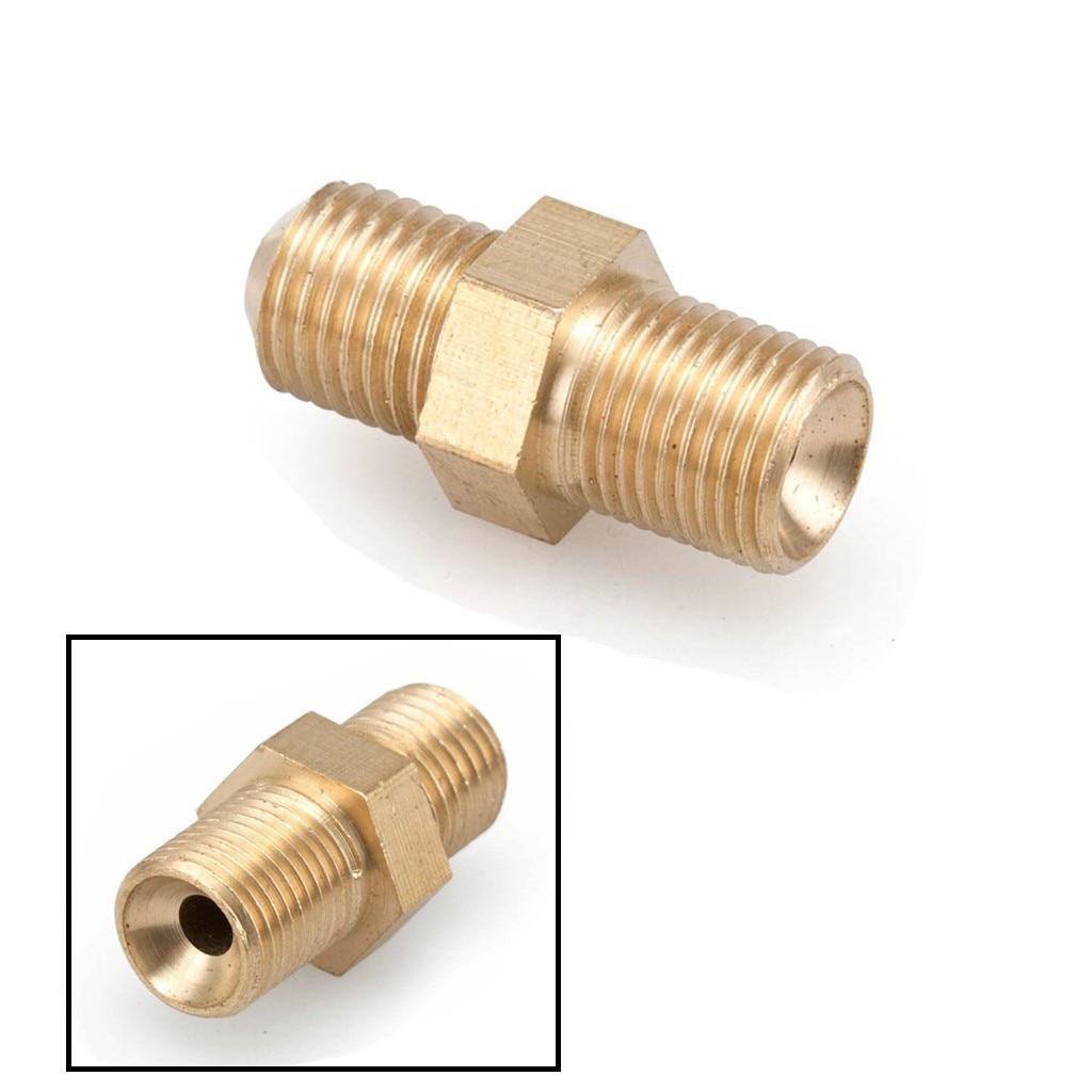 .035" AN 4AN X 1/8 NPT Turbo Oil Feed Line Restrictor Fitting Brass