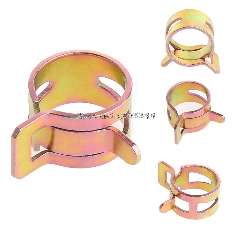 100Pcs 10 Size Brandstof Lente Clip 6-15 Mm Vacuüm Silicon Slangklem G08 Rental &