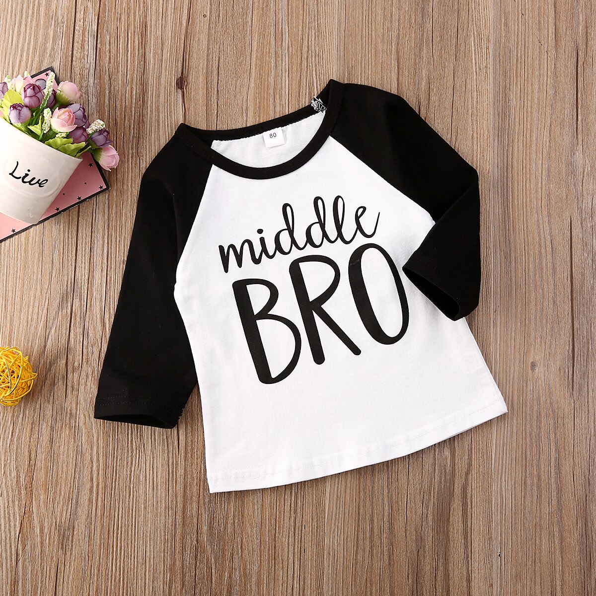 Baby sommerklær søster bror matchende klær baby gutt jente barn topper t-skjorte bokstavtrykk lappeteppe klær 6m-4t