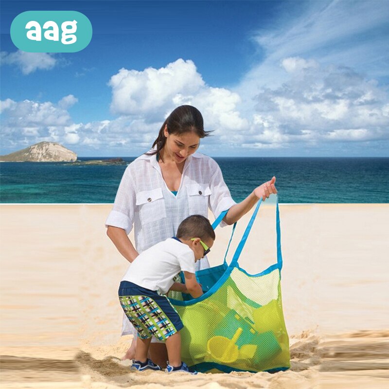 AAG Giocattoli Spiaggia Sacchetto Della Maglia Esterna Mamma Del Bambino Giocattoli Da Spiaggia Estate Borsa Scavo Strumento di Sabbia di Stoccaggio di Articoli Vari Sacchetti di Mano *