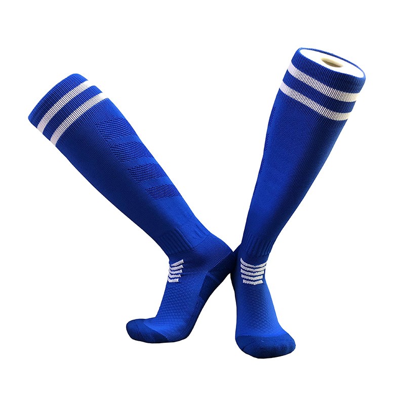 Calcetines de fútbol profesionales para niños y adultos, medias largas de entrenamiento hasta la rodilla, transpirables, de nailon