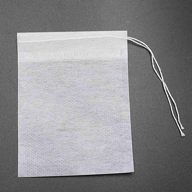 500 pakke engangs tefilterpose tomme teposer løs tepose med snøring ,7 x 9cm