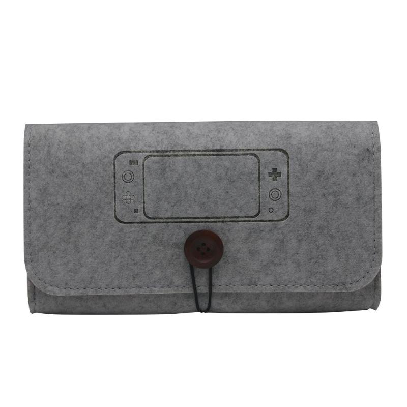 Fühlte Lagerung Weiche Taschen für Nintend Schalter Lite Konsole Spiel Zubehör Tragetaschen für Nintend Schalter NS Tragbare Fall Taschen: Grey