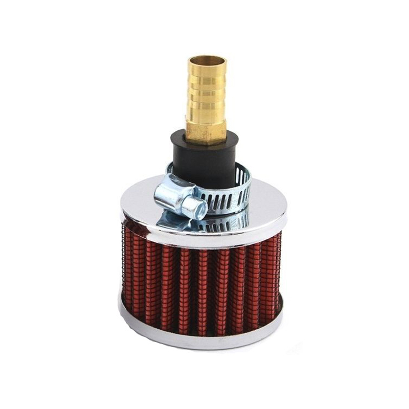 K&N Motorfiets Mini 12mm Universele Filter 13963-4 Voor Koude Lucht High Flow Carterontluchting Auto Accessorie KN Inlaatluchtfilters: Champagne