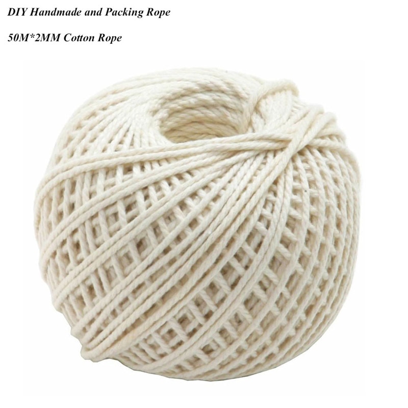 Bakers Twine String Katoenen Koorden Touw Voor Thuis Handgemaakte Christmas Verpakking Craft 50M * 2 Mm