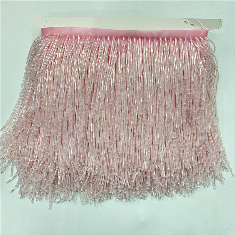 Nastro Con Frange Nappa In Poliestere 22 Metri X 25 Mm - Colore Rosso Scuro - Passamaneria Per Cucito, Abbigliamento E Decorazioni - 2