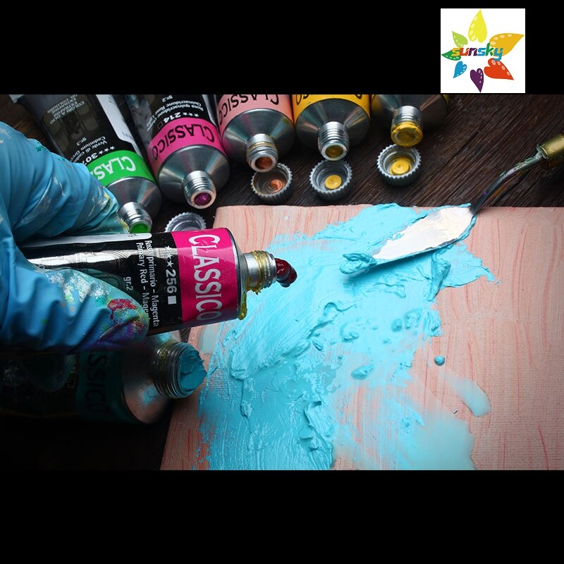 Original Italien Maimeri Classico Öl farbe gesättigt farbe röhrenförmig 60ml einzigen 77 farben Selbst ausgewählt Professionelle Kunst liefert