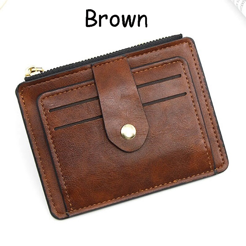 Slim Card Holder Front Pocket RFID Blocking Minimalist Wallet for women: Auburn