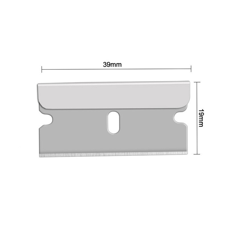 Multifunction Window Glass Oven Scraper Silicone Handle Scraper Ceramic Glass Oven Window Tool Blade: 1pc Metal  Blades