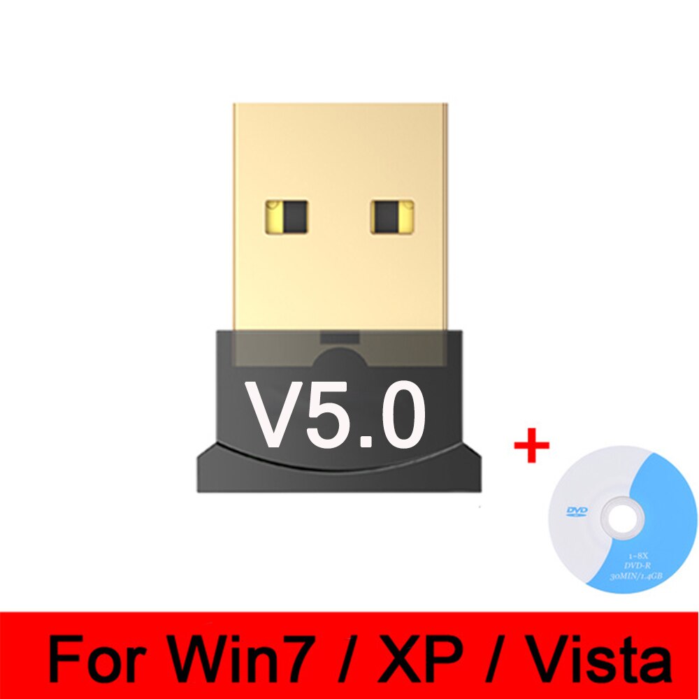 Usb Bluetooth 5.0 Adapter Zender Ontvanger Audio Bluetooth Dongle Draadloze Usb Adapter Voor Computer Pc Laptop Mouse: Mode A with drive
