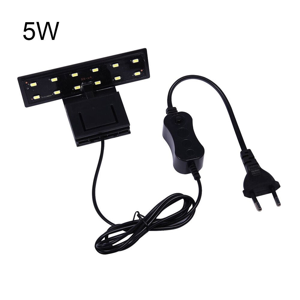 Flexibele cliplamp voor aquarium met hoge helderheid, 5w bovenliggende led-aquariumwatercliplampen voor verlichting van eu-plugaquariums: Default Title