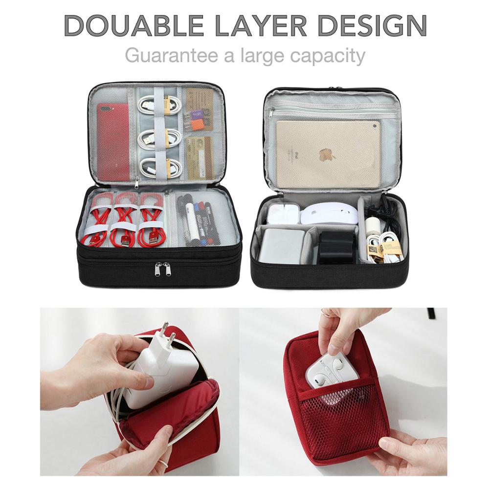 Reizen Kabel Tas Draagbare Digitale USB Gadget Organizer Charger Draden Cosmetische Zipper Storage Pouch kit Case Accessoires Benodigdheden