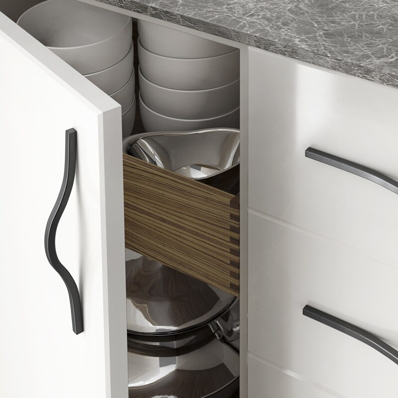 Tiradores modernos dorados, negros y grises para cajones, baño, cocina, puerta de armario