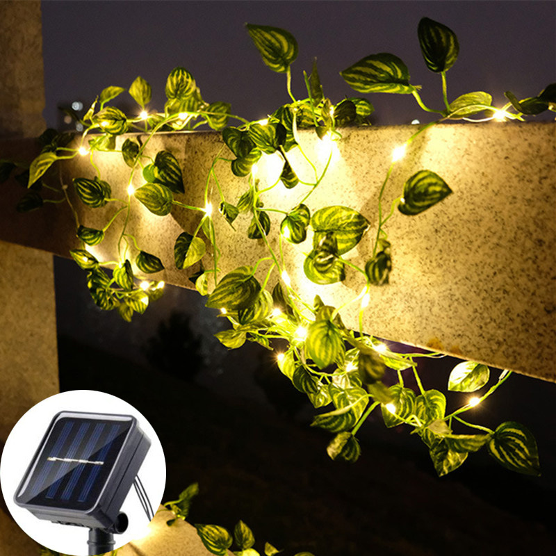 100/50/20 LED Solar Lichterkette Solar Lichter Ahornblatt Wasserdichte Outdoor Girlande Solar Lampe Weihnachten für Garten Dekoration