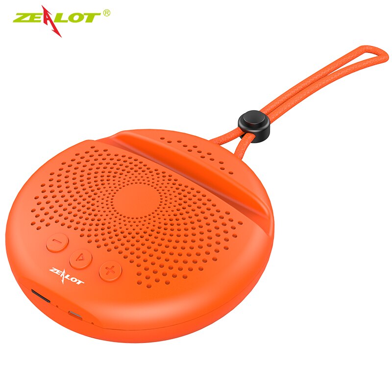 ZEALOT S24 Mini Altavoz Bluetooth al aire libre inalámbrico portátil lindo cordón redondo altavoces HiFi FM Radio titular de la tarjeta TF permitir