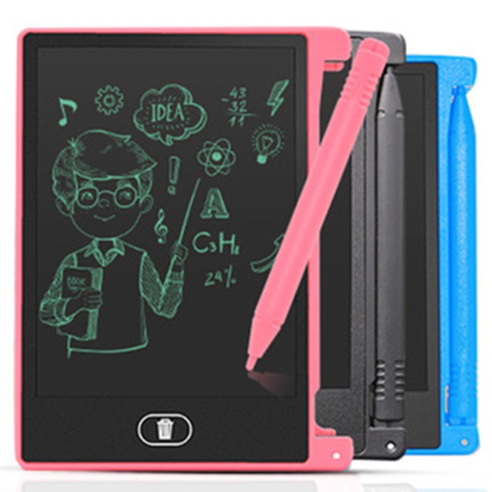 4.4 Inch Lcd Digitale Engels Lcd Tablet Draagbare Mini Kinderen Tekening Graffiti Board Bericht Schrijfbord