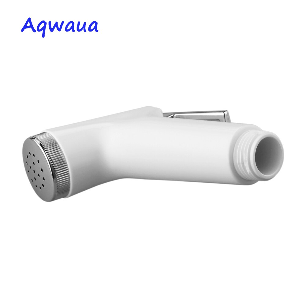 Aqwaua bidet bruser håndsprøjte brusehoved shattaf abs hvid farve hygiejnisk brusetilbehør til badeværelseskøkken
