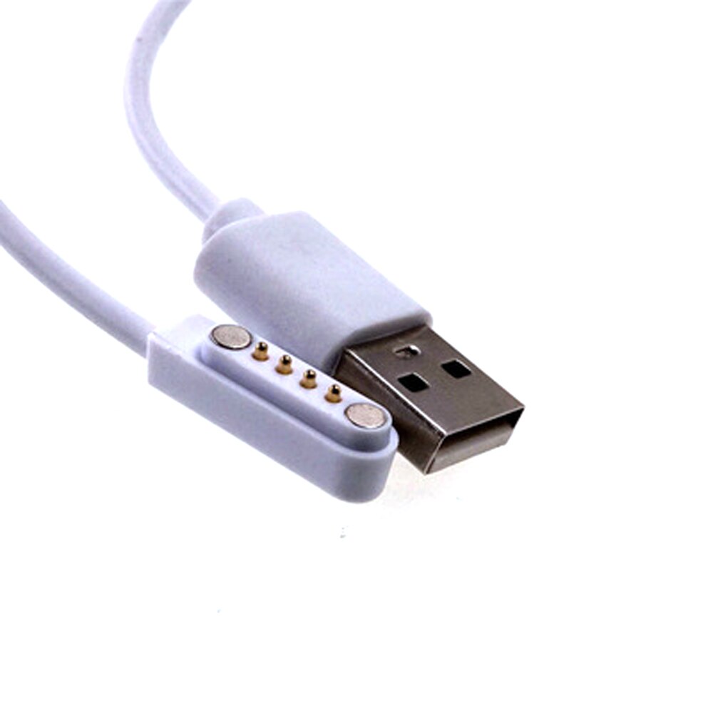 1Sets Magnetic usb charging cable Male Female Pogo Pin connector 4pin Pitch 2.5mmthrough hole Power Data Magnets contact Pad PCB