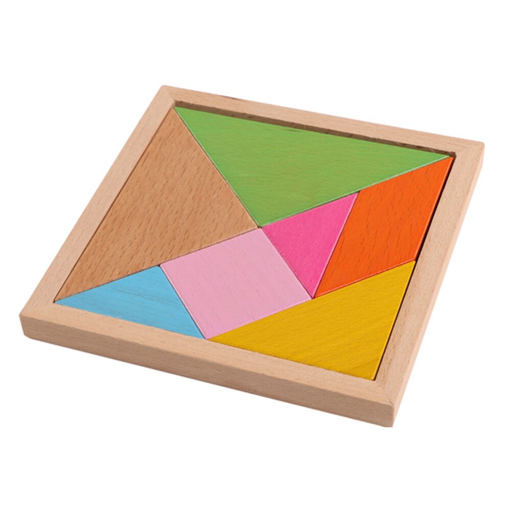 14.5*14.5Cm Houten Puzzel Speelgoed Kinderen Early Educatief 3D Puzzel Tekentafel Leren Houten Speelgoed J74