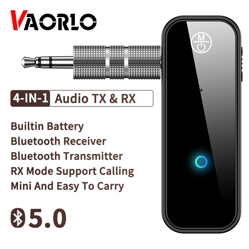 Vaorlo C28 ZF360 Bluetooth 5.0 Audio Adapter Stereo Muziek 3.5Mm Aux Draadloze Bluetooth Zender Ontvanger Voor Auto Hoofdtelefoon Tv