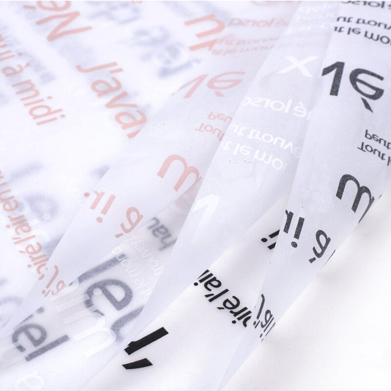 Marble / Letter Flower Wrapping Tissue Paper Material 30 sheets Shoes Packing Craft Paper DIY Bouquet Supplies 50*70cm