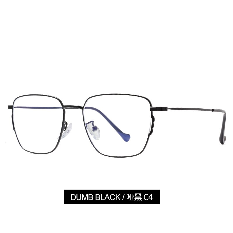KANASTAL Anti Blue Rays Computer Glasses For Women Glasses Men Anti Rays Radiation Eyewear Frames Metal Unisex Blue rays glasses: black