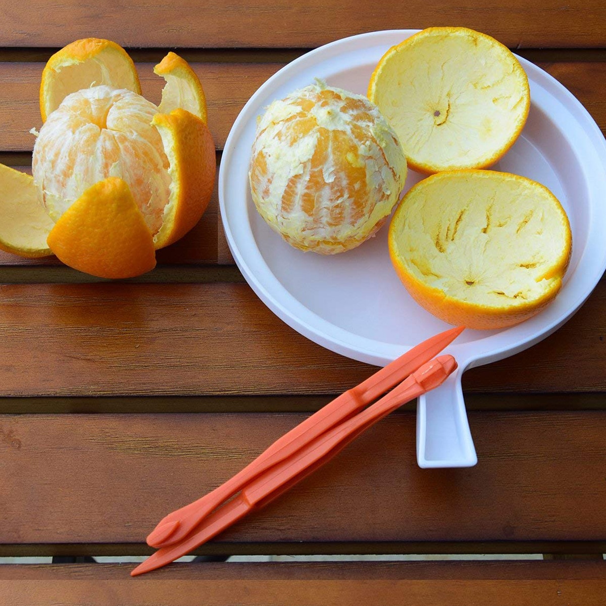 6 Pcs Oranje Citrus Dunschiller In Heldere Oranje Kleur Keuken Tool