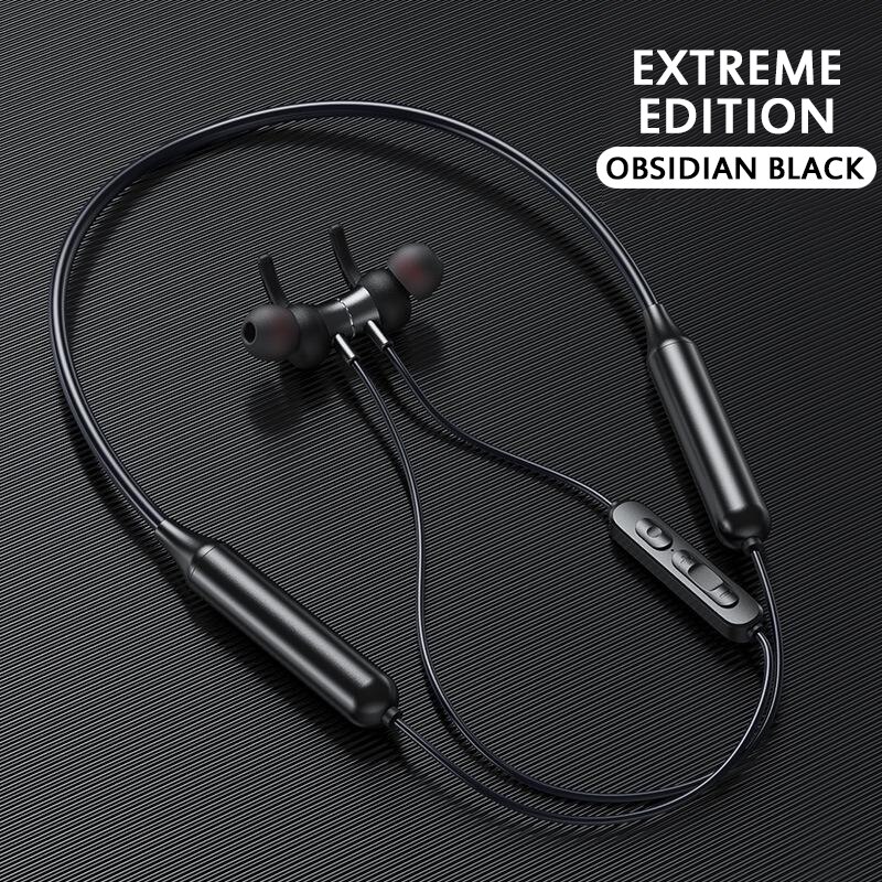Wireless Bluetooth Earphone Magnetic Wireless Sports Headphone Stereo Hanging Neck Metal Magnet Bluetooth Headset: 1 Premier Edition