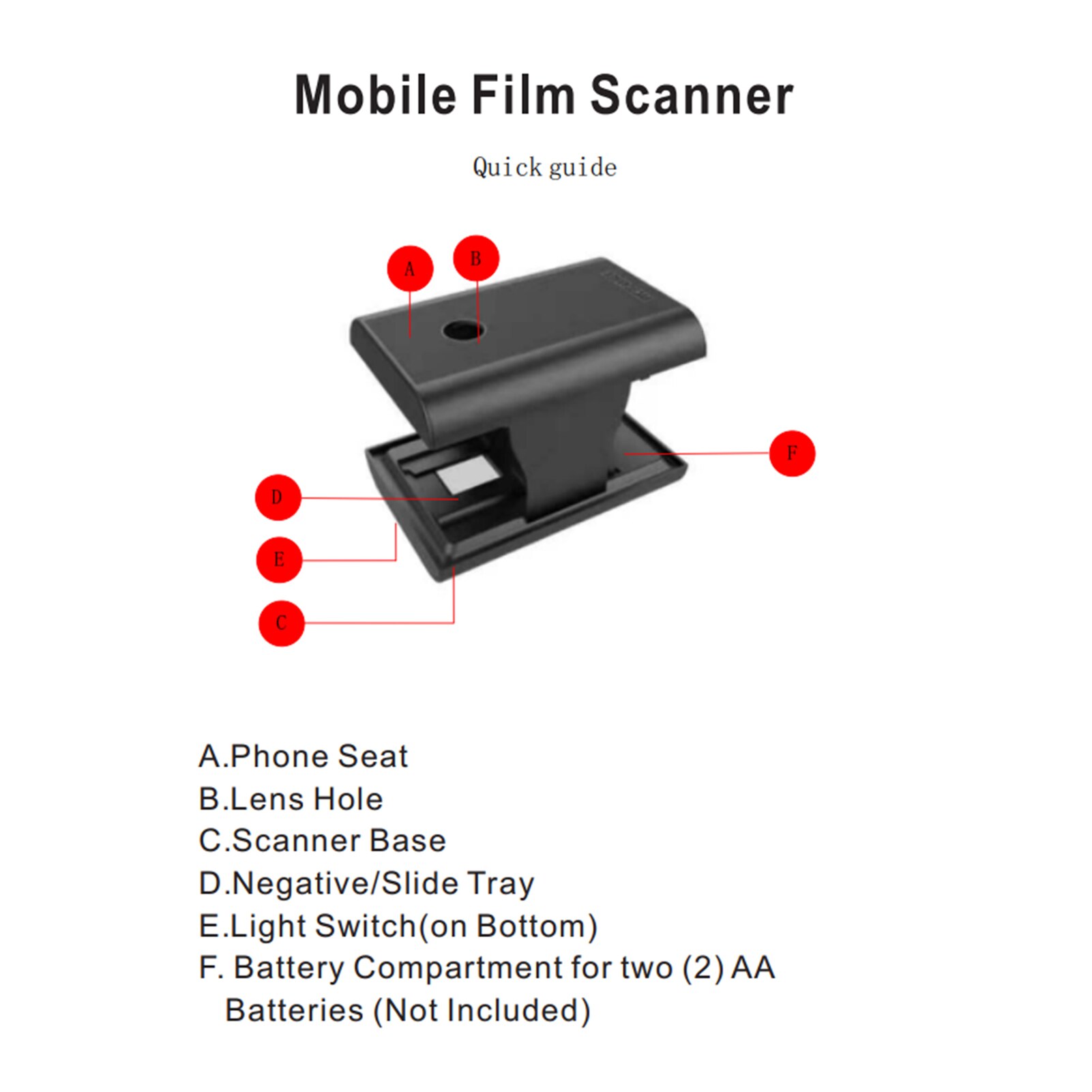 Scanner Mobile per pellicole e diapositive per negativi e diapositive da 35mm/135mm con retroilluminazione a LED APP gratuita pieghevole novità Scanner giocattoli divertenti