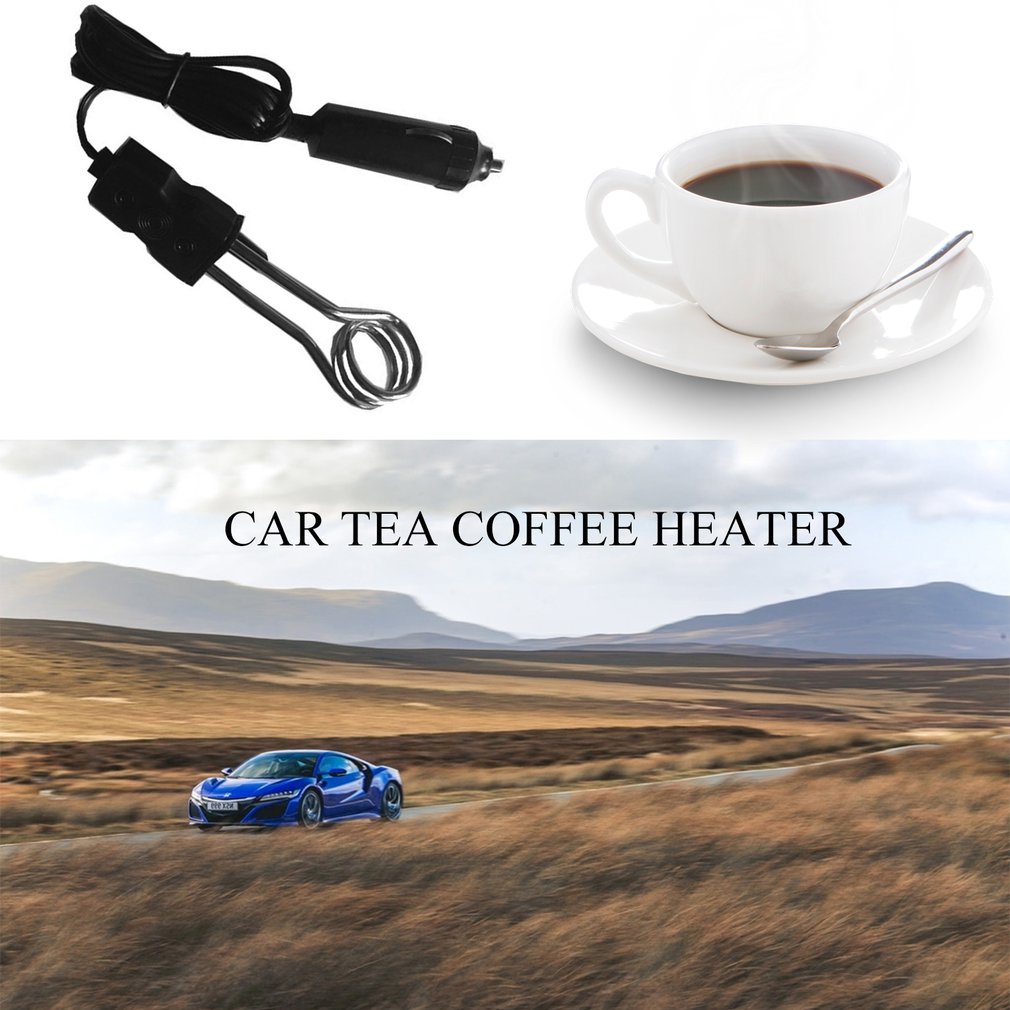 Portable 12/24V Drinking Warming Tools Car Immersion Heater Auto Electric Tea Coffee Milk Water Heater