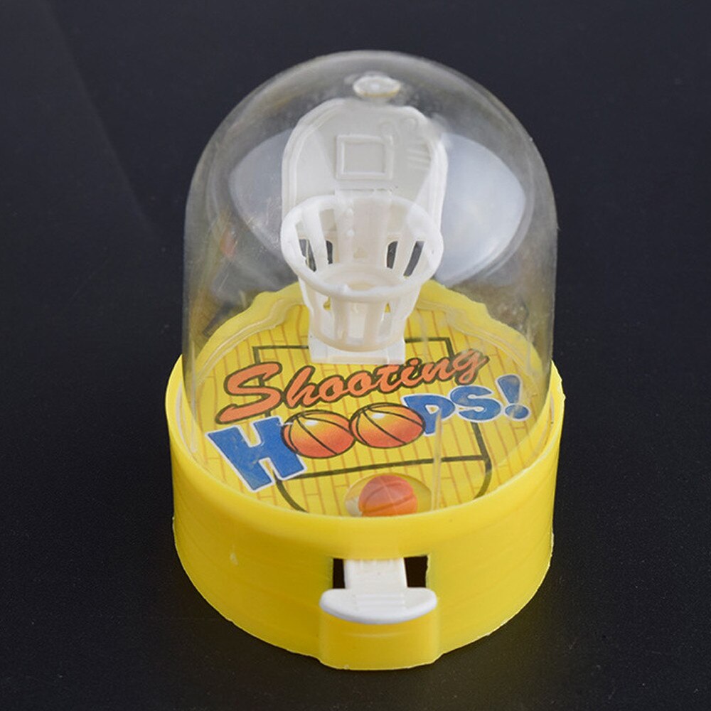 Mini Finger Shooting Machine Unloading Ball Vent Puzzle Children's Interactive Party Game Basketball Floor Random Color