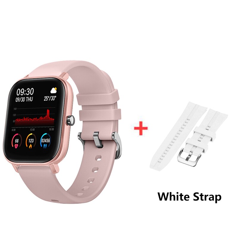 SENBONO P8 Smart Watch Women Men IP67 Waterproof Sport Watch Heart Rate Blood Pressure Monitor Fitness Watch for IOS Android: with white